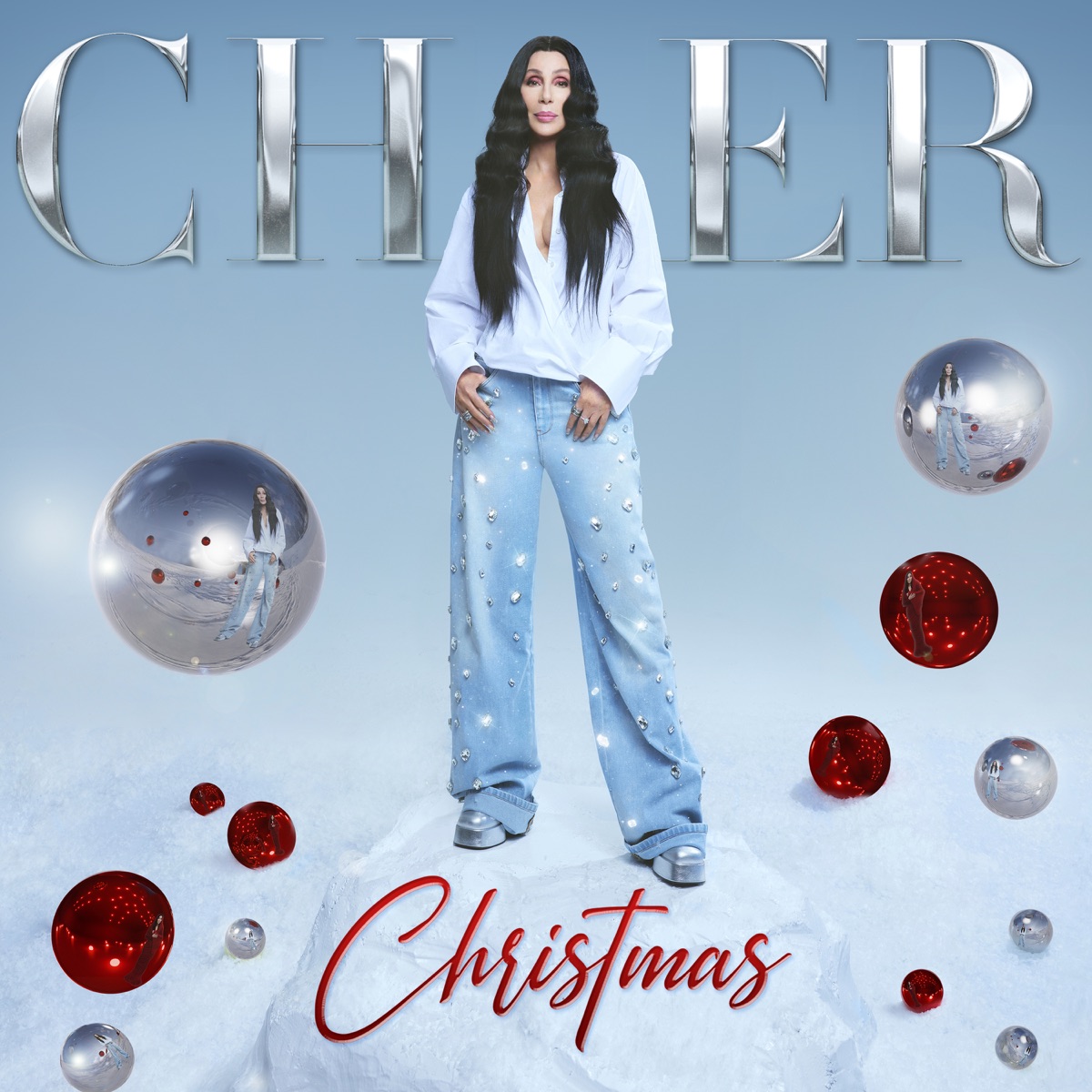 Christmas (Amazon Exclusive White and Blue Splatter Vinyl + Alternate Cover) – Cher
